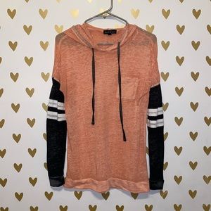 Derek Heart Varsity Stripe Long Sleeve Tee